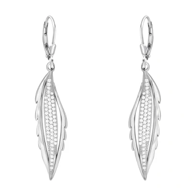 Abbildung von SOFIA MILANI Damen Ohrringe 925 Silber mit Zirkonia Steinen Engel Flügel Ohrhänger 20809