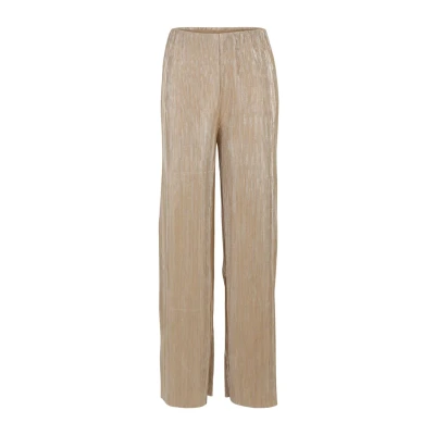 Abbildung von zero Plissee MIT Weitem BEIN Stoffhose, Damen, Größe: 34, Patch brownsilver