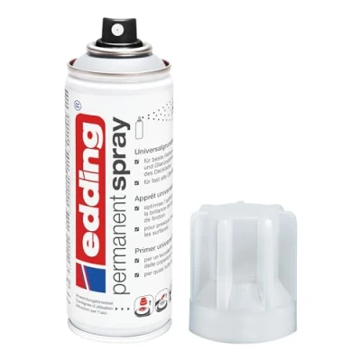 Abbildung von edding 5200 Permanent Spray Universalgrundierung 200 ml Grundierung zur Vorbereitung von lackierfähigen Oberflächen wie Glas, Metall, Holz, Keramik, Leinwand