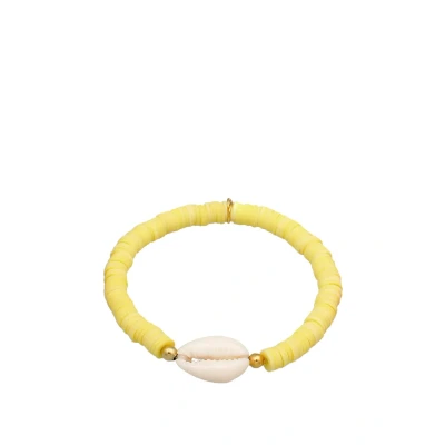 Abbildung von Elli Heishi FIMO Armband, Damen, Größe: 16, Gelb