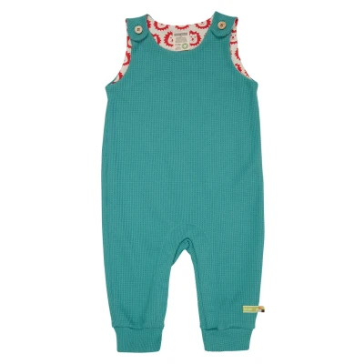 Abbildung von loud + proud Waffeloptik Jumpsuit für Kinder, Größe: 50/56, Hellblau