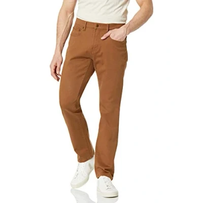 Abbildung von Amazon Essentials Herren Stretchjeans, athletische Passform, Dunkles Khakibraun, 38W / 28L