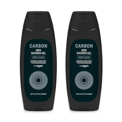 Abbildung von by Amazon Carbon Duschgel, für Herren, 2 x 500 ml