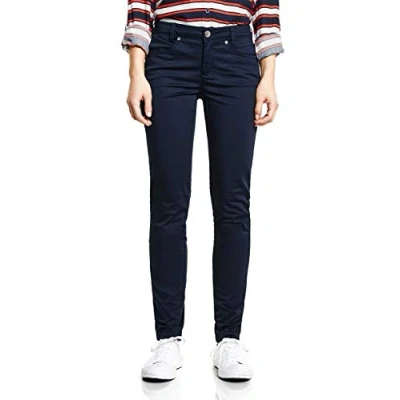 Abbildung von Street One Damen 372068 Yulius Hose, Deep Blue, 32W / 30L