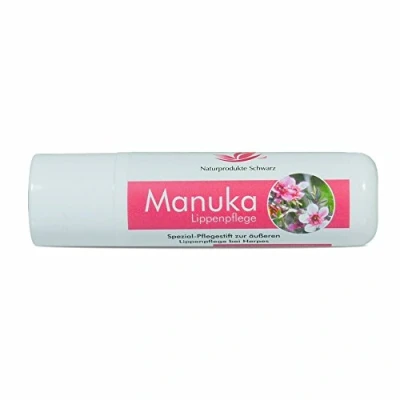 Abbildung von Naturprodukte Schwarz Manuka Lippenpflege Lippenstift bei Herpes, 4,8g