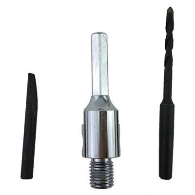 Abbildung von PRODIAMANT 6 kant Adapter M16 inklusive Zentrierbohrer und Auswurfkeil für Dosensenker, Bohrkronen