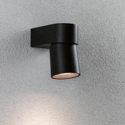 Abbildung von Paulmann LED Außen Wandleuchte »Kimu IP44 80mm 3000K 8W 500lm 230V 70 Anthrazit Aluminium«, 1 flammig