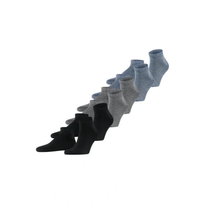 Abbildung von Falke Happy 6PACK Sneaker Socks Everyday Casual Socken, Herren, Größe: 47 50, Black/blue