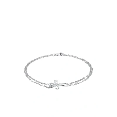 Abbildung von Elli Kreuz Religion Glaube Armband, Damen, Größe: 17, Silber