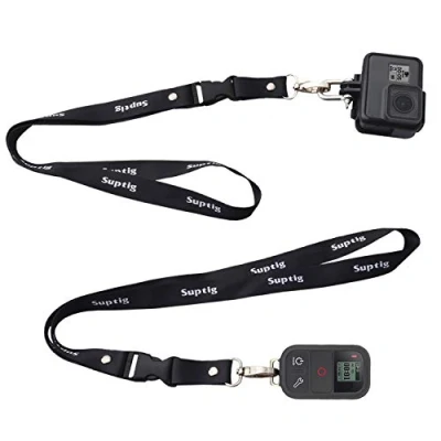 Abbildung von Suptig Umhängeband für Gopro Hero 13 12 11 10 9 8 7 6 5/4/3+/3/2/1 Session Akaso, Dji, Insta 360 Action Kameras und WiFi Fernbedienung, 2 Stück
