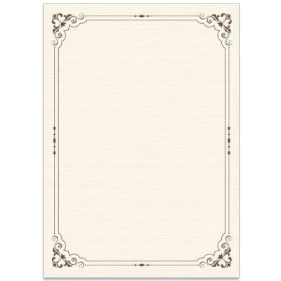 Abbildung von 80 Recycling Blatt altmodisches Briefpapier/Vintage Design Papier DIN A4 Recycling. Ideal für Vintage Einladungen und Briefe
