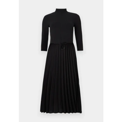 Abbildung von Tommy Hilfiger SLIM MIDI Freizeitkleid, Damen, Größe: XXS, Black