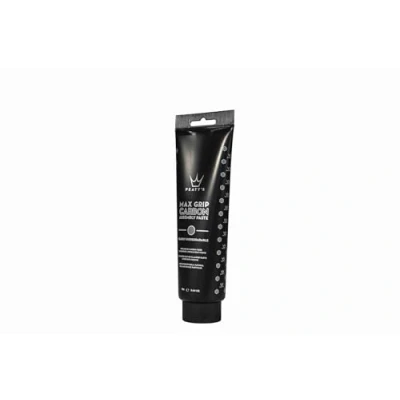 Abbildung von Peaty’s Max Grip Carbon Gripper Paste, umweltfreundliche, verhindert Schlupf zwischen Fahrradkomponenten, Lenkern, Fahrradvorbauten &amp; Sattelstützen, biologisch abbaubare natürliche Öle, Bimsstein, 75g