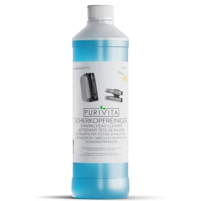 Abbildung von PURIVITA® Scherkopfreiniger Nachfüllflüssigkeit [1000ML] Kompatibel mit verschiedenen Reinigungskartuschen Rasierer Reinigungsflüssigkeit Braun Clean &amp; Renew