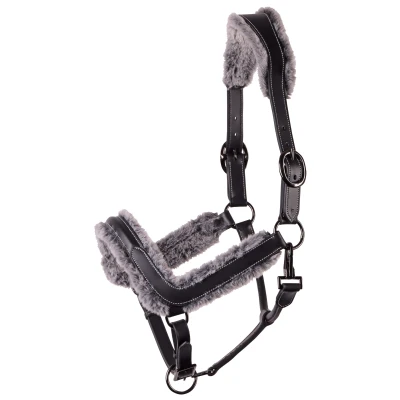 Abbildung von Harry&#039;s Horse Halter Leather Anatomic Furry Matt