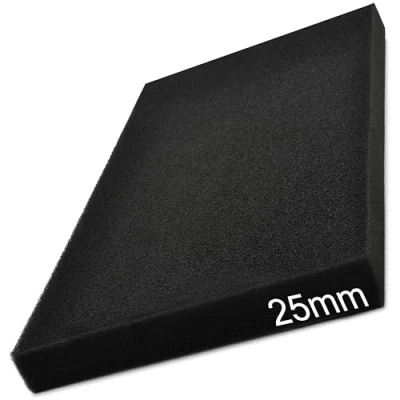 Abbildung von Easyboost Luftfilterschaum Luftfiltereinsatz 28x15cm Dicke 25mm Universell zum Zuschneiden für Scooter Motorrad Quad Rasenmäher Motorsense Luftfilterkasten