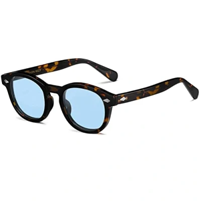 Abbildung von SHEEN KELLY TR90 JAY DEPP MO SCOT Polarisierte Tony Sark Damenmode Retro Bunte Sonnenbrille Runde Blaue