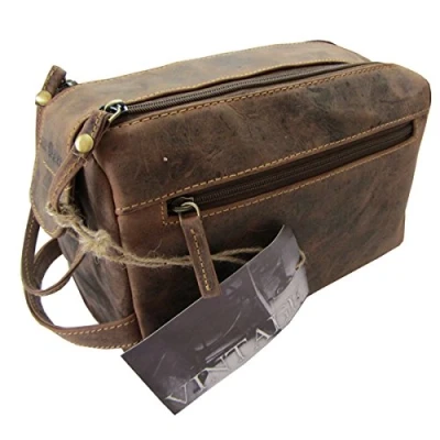 Abbildung von Greenburry Vintage Kulturbeutel Leder 23 cm