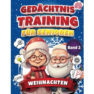 Abbildung von Gedächtnistraining für Senioren Weihnachten: Rätsel Spiele, Quiz, Sudoku,Kreuzworträtsel Demenzkranke und Alzheimer mit Aphasie Weihnachtsgeschenk ... Großeltern,Senioren (Rätselbuch Senioren)