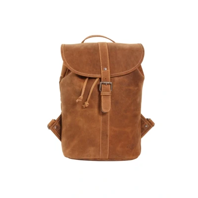 Abbildung von Gusti Leder Bennett Laptoptasche Cityrucksack Lederrucksack Aktentasche Damen Herren Braun 12L