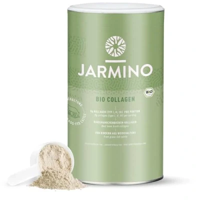 Abbildung von Kollagen Pulver Bio Qualität Collagen vom Weiderind &amp; Grass fed 30 Portionen Organic Bone Broth Knochenbrühe Peptide und Protein Powder 300g JARMINO