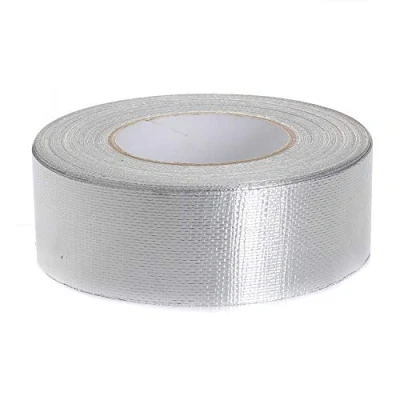 Abbildung von TUKA i AKUT 50mm x 50 Meter Aluminiumband Netzverstärkt, Aluminium Klebeband Rolle Isolierband Abdichtband Selbstklebend, Aluminiumklebebänder verstärkt mit Glasgittergewebe, TKD5022
