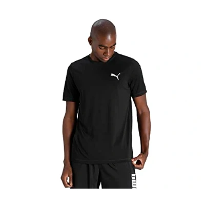 Abbildung von Puma Active Small LOGO TEE Sport Tshirt, Herren, Größe: Small, Black