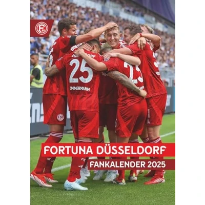 Abbildung von N NEUMANNVERLAGE Fortuna Düsseldorf 2025 Wandkalender, 29,7x42cm, Fußball Kalender mit Motiven der Stars, Fan Highlights, Spiralbindung und deutsches Kalendarium