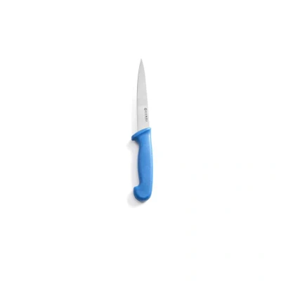 Abbildung von HENDI Filetiermesser Fisch 15 cm Klinge HACCP 0,9 mm Edelstahl Länge: 30 blau, Filiermesser kaufen