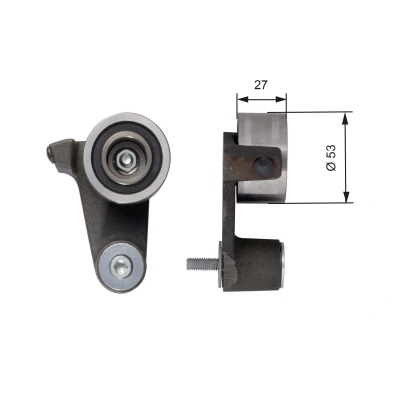 Abbildung von GATES FleetRunner Micro V Stretch Fit T41165 Spannrolle, Zahnriemen VOLVO: V70 2, 850 Saloon
