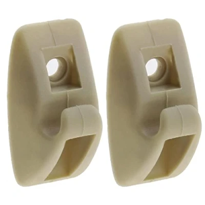 Abbildung von Create idea 2 Stück Sonnenblende Haken Clip 191 857 559 Aufhänger Halterung Autoinnenraum Visier Ersatz Niete Beige Kompatibel mit Golf MK1 MK2