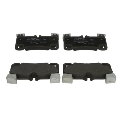 Abbildung von BOSCH 0 986 494 205 Bremsbelagsatz Low Metallic mit Anti Quietsch Blech VOLKSWAGEN: Touareg I, AUDI: Q7, PORSCHE: Cayenne