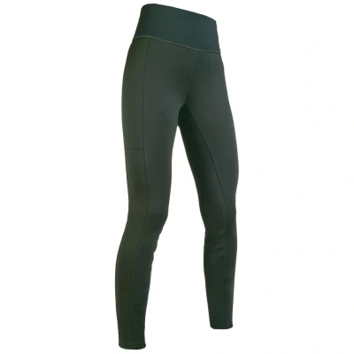 Abbildung von HKM Reitleggings Cosy Full Grip Dunkelgrün