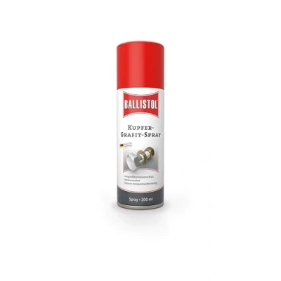 Abbildung von BALLISTOL 25200 Kupfer Grafit 200ml Spray Montage Schutz gegen Korrosion, Verschleiß und Festfressen, farblos