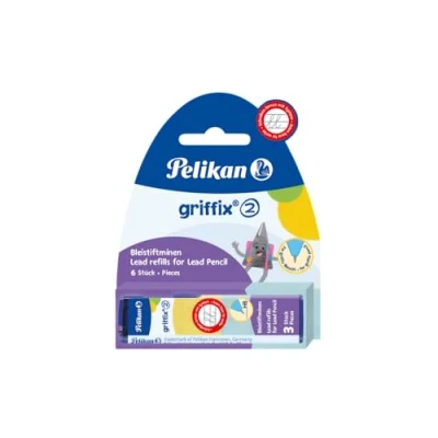 Abbildung von Pelikan Griffix Bleistiftminen, HB, Breite: 2 mm, Packungen a&#039; 3 Minen