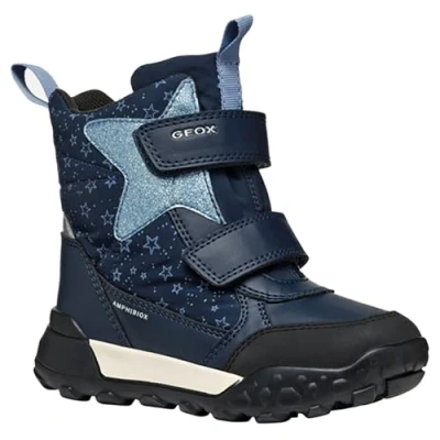 Abbildung von Geox Trekkyup GIRL Snowboot/Winterstiefel für Kinder, Größe: 27, Navy/light avio Schuhe