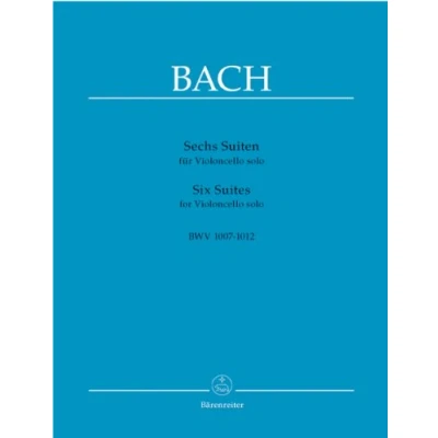Abbildung von Sechs Suiten für Violoncello solo BWV 1007 1012. Spielpartitur(en)