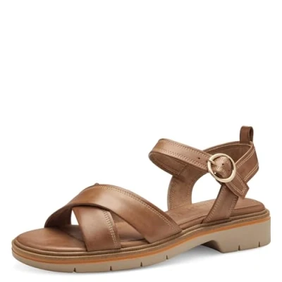 Abbildung von Tamaris Plateausandalette, Damen, Größe: 38, Nut leather Schuhe
