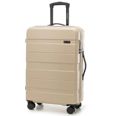 Abbildung von WITTCHEN COMODO Line Mittelgroßer Koffer Reisekoffer Hartgepäck aus ABS TSA Schloss Größe M Beige