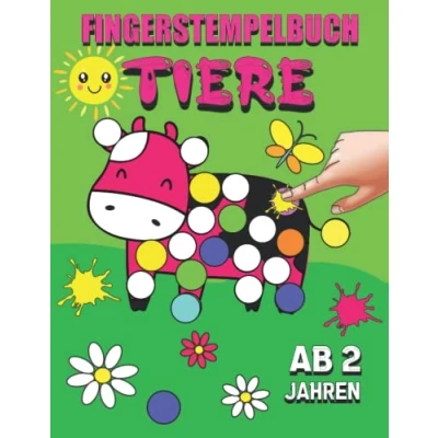 Abbildung von Fingerstempelbuch Tiere: mit 30 süßen Fingerabdruck Bauernhof Tieren zum kreativen Malen und Basteln deinen Fingerstempelfarben für Kinder (Erste Fingerstempelbücher ab 2 Jahren)