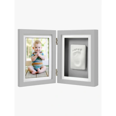 Abbildung von Pearhead Babyprints Rahmen Doppelteilig, Grau