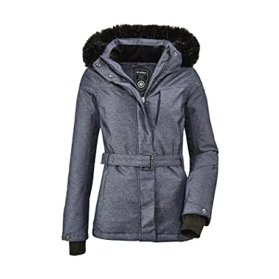 Abbildung von Killtec Damen Wasilla WMN Ski Jckt I Funktionsjacke Mit Abzippbarer Kapuze Und Schneefang, Denim, 42