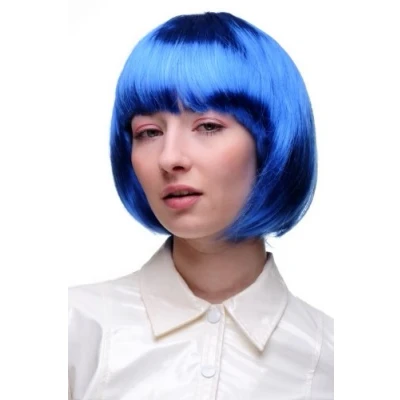 Abbildung von WIG ME UP PW0114 PC3 Sexy Party Perücke Bob blau Disco Kurz &amp; Frech