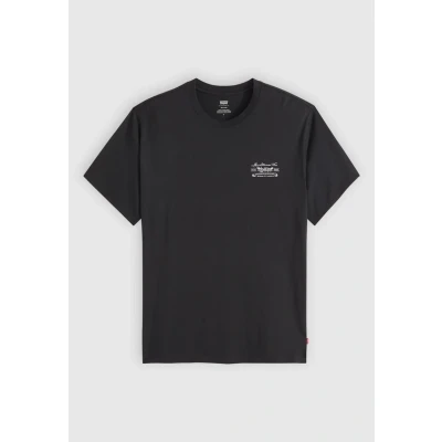 Abbildung von Levi&#039;s Relaxed FIT TEE Tshirt print, Herren, Größe: Small, Eagle buckle jet black