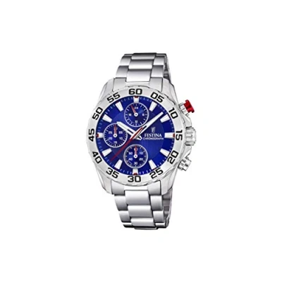 Abbildung von Festina Jungen Chronograph Quarz Uhr mit Edelstahl Armband F20457/2