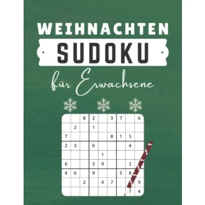 Abbildung von Weihnachten Sudoku Für Erwachsene: 240 Rätsel in 3 Schwierigkeitsstufen Leicht bis schwer Weihnachtsgeschenke Senioren &amp; Großeltern