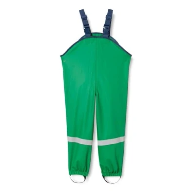 Abbildung von Playshoes Matschhose Regenlatzhose Ungefüttert Unisex Kinder Wind und wasserdichte Regenhose Regenbekleidung, grün, 104