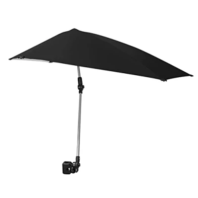 Abbildung von Sport Brella Versa Verstellbarer Regenschirm mit Universalklemme, LSF 50+, Schwarz
