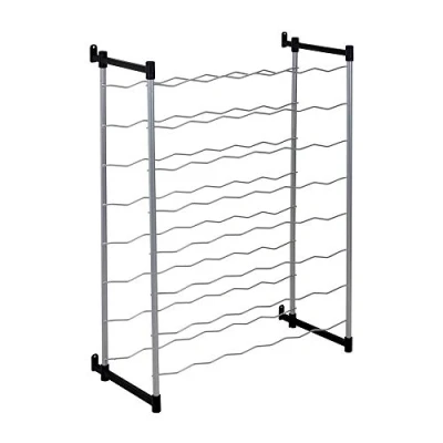 Abbildung von Metaltex Flaschenregal, Grau, Für 48 Flaschen