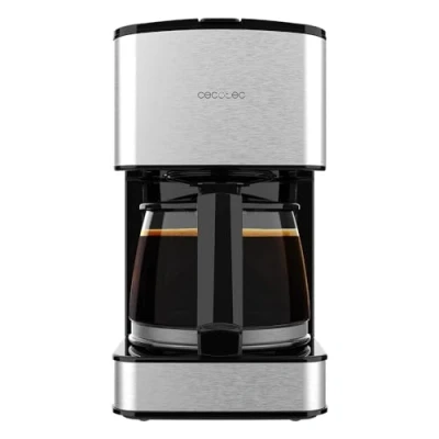 Abbildung von Cecotec Kaffeemaschine, 6 Tassen, Coffee 56 Drop, 650 W, Fassungsvermögen 0,8 Liter, auslaufsicherer Ausguss, Dauerfilter oder Papierfilter, Edelstahl Finish und Aroma Intensivierer